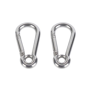 Đánh bóng din5299a thép không gỉ tinh thần Carbine Snap <span class=keywords><strong>hook</strong></span> với dây giày - Product Image 4