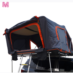 Tente de toit pliable en alliage d'aluminium, coque noire et grise, couleur personnalisée pour le camping en famille, la randonnée, la pêche, le <span class=keywords><strong>safari</strong></span> - Product Image 5
