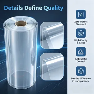 Crystal <b>Clear</b> PET Film Roll 100% Virgin Material High Transparency Consistent Quality for Packaging - Product Image 4