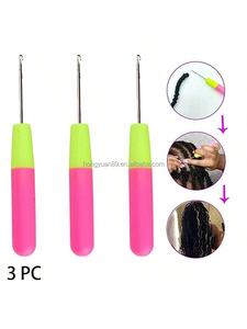 Usine en gros poignée en plastique Dreadlock Crochet crochet bricolage outils de coiffure loquet crochet Crochet aiguilles pour Extension de cheveux - Product Image 4