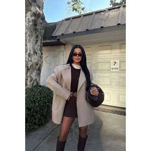 Gabardina Cruzada Vintage Alessandro para Mujer, Tela Vaquera, Cierre con Cinturón, Algodón Impermeable, Estampado para Primavera y Otoño - Product Image 6