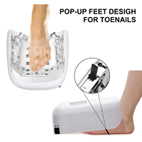 Lampe à ongles CMNAIL double UV/LED à piles avec capteur tactile pour tous les vernis gel, séchage rapide, sûre et hygiénique, manucure, garantie 1 an