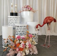 Support de présentation de desserts en métal personnalisable FURUN avec LED, base pour gâteau de mariage, décoration de buffet d'hôtel, fête, approvisionnement direct d'usine
