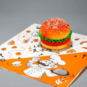 Papel Antigrasa Estilo Americano, Papel Absorbente de Aceite para Papas Fritas, Snacks, Hamburguesas, Sándwiches, Pizza - Product Image 6