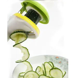 Rebanador de verduras portátil, pelador en espiral de acero inoxidable para patatas y espagueti, accesorios de cocina