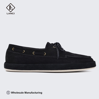 Produsen Sepatu LANCI Desain Khusus Sepatu Suede Desainer untuk Pria Sepatu Pria Kustom Sepatu Fashion Pria