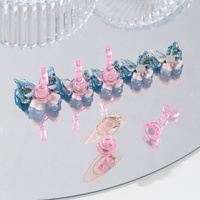 Nouveauté 2027 : Support pour faux ongles papillon, base laser aurora translucide, pour la pratique des longs faux ongles – Meilleures ventes