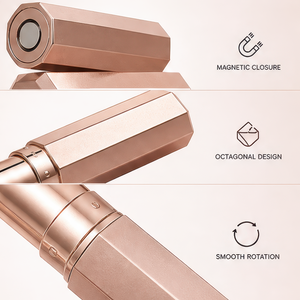 Natural <b>Moisturizing</b> Private Label Luxury <b>Lipstick</b> Tube Octagonal Diamond Rhombus Matte <b>Lipstick</b> for Party Makeup - Product Image 4