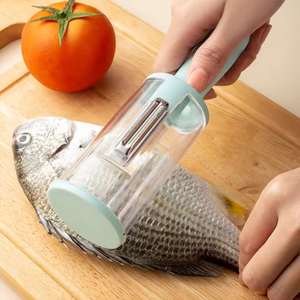 Ustensiles de cuisine et de maison, gadgets, éplucheur de légumes multifonction avec récipient, outils pour fruits et légumes - Product Image 2