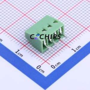 XY308-2.54-4P Screw Terminal Block Through hole Component (THT),P=2.54mm Connector 1x4P 2.54mm Green Through Hole - Product Image 2