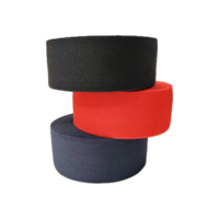 Bande de sangle élastique tissée en sergé double face en polyester, accessoires vestimentaires, couleur personnalisée, largeur, vente en gros, sangle extensible ultra-résistante