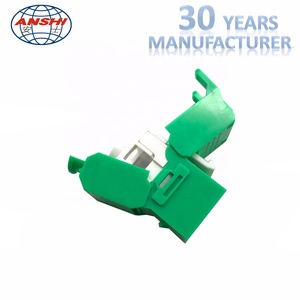 Anshi RJ45 CAT5e CAT6 cat6A UTP không được che chở 180 độ công cụ miễn phí <span class=keywords><strong>Keystone</strong></span> Jack Viễn Thông bộ phận - Product Image 4