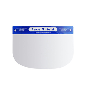 Protector Facial Transparente Antivaho, Máscara de Aislamiento Protectora con Pantalla Curva y Marco Azul para Uso Seguro - Product Image 4