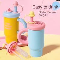 Tasse Macaron à glace froide assortie en acier inoxydable 316 Double boisson Tasse thermos portable pour voiture avec fonction de vide pour le camping