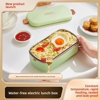 Boîte à lunch électrique en acier inoxydable 304, design portable à température constante avec extérieur en PP pour usage au bureau