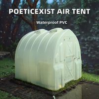 Tente pneumatique multifonctionnelle quatre saisons, imperméable, respirante, portable, en PVC, à double couche, avec armature droite, haute pression