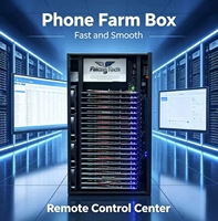 Châssis de gestion de matrice de téléphones haute densité, boîtier compact pour ferme de téléphones Android avec carte mère stable, 20 emplacements, 64 Go de RAM, 4 Go
