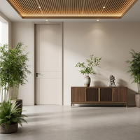 Porte coulissante insonorisée en bois pour chambre d'hôtel, de qualité commerciale, design moderne, sur mesure, 2100 mm x 900 mm