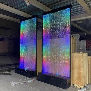 Meilleure vente : Panneau lumineux LED en acrylique coloré, étanche, découpé au laser, suspendu, pour cloison de pièce, design de piste de danse de mariage, mobile et facile à déplacer - Product Image 4