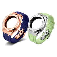 Lionorm FKM Gummi-Uhrenarmband mit Edelstahl-Uhrengehäuse für AP-swatch Royal Pop Luxus-Mod-Kit Sport-Armband