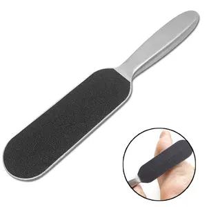 Factory Sale Directly Stainless Steel Double Sided Foot File Pedicure Foot File Callus Remover 1 Handle
