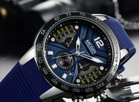 Montres de sport en silicone tendance MEGIR 2106, montres à quartz pour hommes, montre-bracelet avec date automatique, montre électronique multifonctionnelle, logo personnalisé