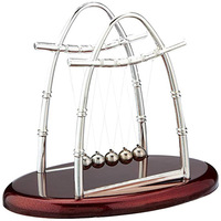 Boule Newton ovale en acier et plastique, ligne de pêche électro-plaquée, décoration créative pour la maison, artisanat, cadeau, ornements, explosions