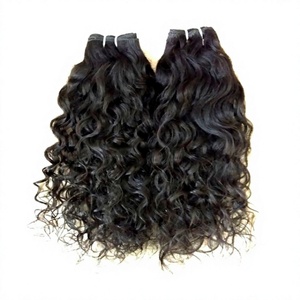 Cheveux vierges indiens naturels non traités 24 pouces, livraison gratuite, extensions de cheveux humains bouclés naturels Remy, tissage double trame - Product Image 1