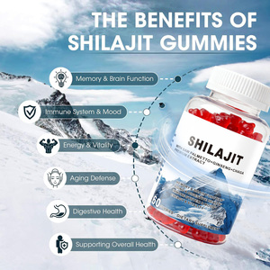 Shilajit de l'Himalaya de marque privée OEM bonbons gélifiés biologiques emballés individuellement antioxydant adulte original sans ajout naturel pur - Product Image 2