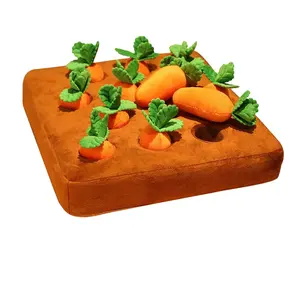 Dog Toys Plush Carrot Snuffle Mat Pet Vegetable Chew Toy Innovative Hide Food Pull Radish Improve Eating Habits Interactive Toys