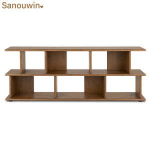 Estantería de madera maciza para interiores de diseño largo y espacioso, muebles de sala de estar para dormitorio, apartamento, comedor, habitación de niños - Product Image 3