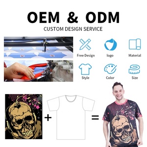 T-shirt Casual da Uomo Buker con Scollo a V, Design Grafico in Poliestere, Personalizzabile con Sublimazione Premium - Product Image 4
