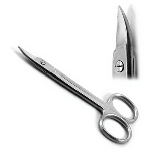 Ciseaux courbés Bee Bee Crown 4,13 pouces en acier inoxydable de haute qualité, instruments chirurgicaux, médicaux et orthodontiques manuels MOL - Product Image 1