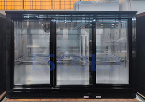 मिनी रेफ्रिजरेटर वाणिज्यिक बार कूलर बॉक्स बैक बार कूलर पेय फ्रिज ग्लास दरवाजे के साथ - Product Image 5