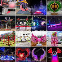 Équipement interactif circulaire en acrylique LED personnalisé pour l'aménagement paysager extérieur de la rue et du jardin, Senzhao Creative