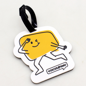 Trung Quốc OEM nhà máy Tùy chỉnh cao su mềm Crew PVC UV in ấn chất lượng cao hành lý <span class=keywords><strong>tag</strong></span> - Product Image 4