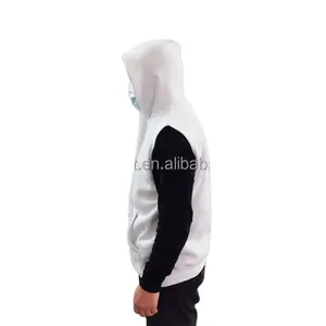 Sublime boş beyaz yelek kolsuz kazak Hoodie