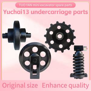 Hoge Kwaliteit Mini Graafmachine Onderdelen Stationler Wiel Voor Yuchai 13 <span class=keywords><strong>Track</strong></span> Wiel Onderstel Onderdelen Yc13 Geleidewiel Tandwiel - Product Image 2