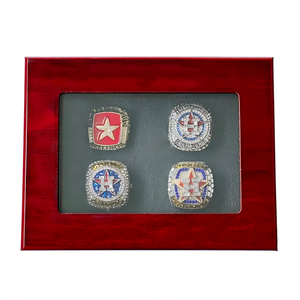 Ensemble de 4 bagues de championnat des Astros de Houston <span class=keywords><strong>2023</strong></span>, bagues de baseball en alliage pour hommes, personnalisées pour les champions - Product Image 4
