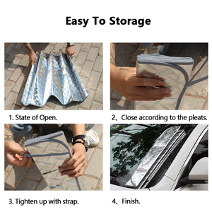 Film laser Protection contre la chaleur estivale Pare-soleil arrière de voiture Pare-soleil avant de voiture pour protéger vos voitures 60*130/140*70 - Product Image 5
