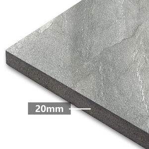 Carreaux de sol gris 600x600 personnalisés, épaisseur 20 mm, antidérapants R11, surface mate rugueuse, carreaux de sol en porcelaine rustiques pour extérieur - Product Image 6