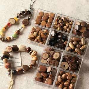 Cuentas Sueltas de Madera Natural Sin Teñir al por Mayor, Mezcla de 12 mm, Cuentas Espaciadoras Clásicas Ecológicas para Kits de Bricolaje de Pulseras y Collares - Product Image 2