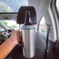 Porte-bouteille de bière isotherme en acier inoxydable à double paroi Christmas Master, 1,2 L, Porta Caguama