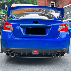 สปอยเลอร์หลัง Amp-Z แบบด้าน สีดำพ่นเงา ลายคาร์บอนไฟเบอร์ สำหรับ Subaru WRX STI VA ปี 2015-2021 สไตล์แต่งรถ - Product Image 2