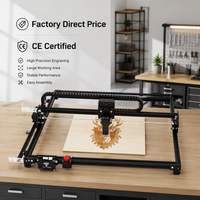 Mini routeur CNC 6550, graveur laser de bureau 20/40W, découpeuse pour bois, carton, mousse, caoutchouc, vinyle, denim