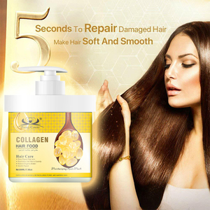 Vente en gros de crème capillaire au collagène pour <span class=keywords><strong>cheveux</strong></span> secs <span class=keywords><strong>masque</strong></span> capillaire réparateur doux nourrissant aux vitamines bio - Product Image 5