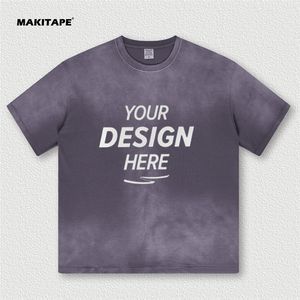 S1755 Vente en gros de t-shirts unisexes surdimensionnés en coton 100% vintage, délavés à l'acide, usés, pour hommes et femmes - Product Image 1