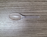 Cuillère et fourchette miniatures jetables de qualité exceptionnelle pour les fêtes et la crème glacée, couteau en plastique pliable