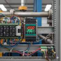 Módulo de control de temperatura PID de cuatro canales Modbus RS485 Módulo de adquisición de temperatura de dos canales