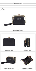 Portafoglio Piccolo da <span class=keywords><strong>Donna</strong></span> di Tendenza <span class=keywords><strong>con</strong></span> Chiusura a Bacio <span class=keywords><strong>Portamonete</strong></span> e Porta Carte di Credito per <span class=keywords><strong>Donna</strong></span> Ragazza in Pelle PU di Alta Qualità <span class=keywords><strong>con</strong></span> Cerniera - Product Image 5